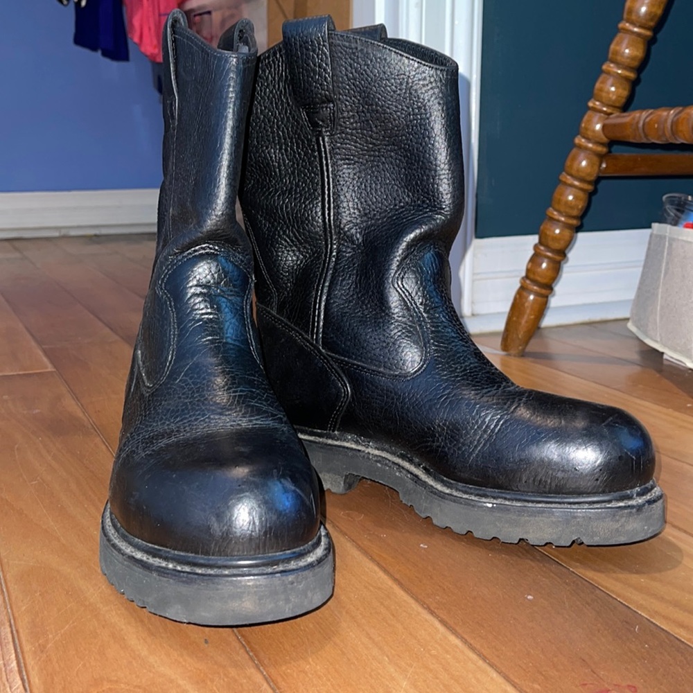Men’s Wolverine Wellington work welt steel toe Leather boots